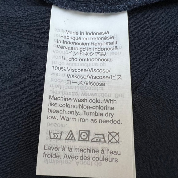 Madewell Women's Navy Blue Button Front Dress Viscose Sleeveless Size XS - Picture 10 of 11